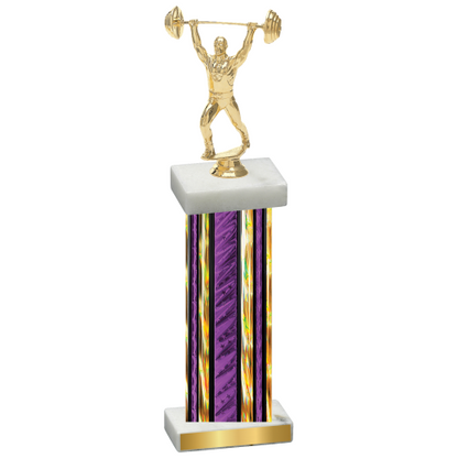 Single Purple Glacier Weights Trophy