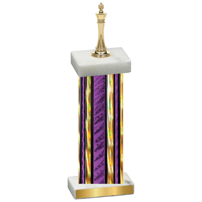 Single Purple Glacier Chess Trophy