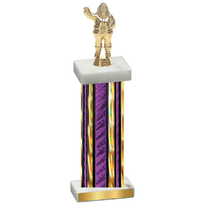 Single Purple Glacier Holiday Trophy