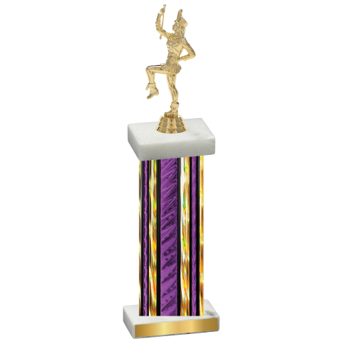 Single Purple Glacier Majorette Trophy