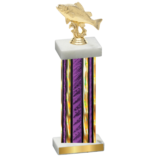 Single Purple Glacier Fishing Trophy