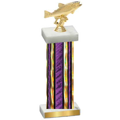 Single Purple Glacier Fishing Trophy