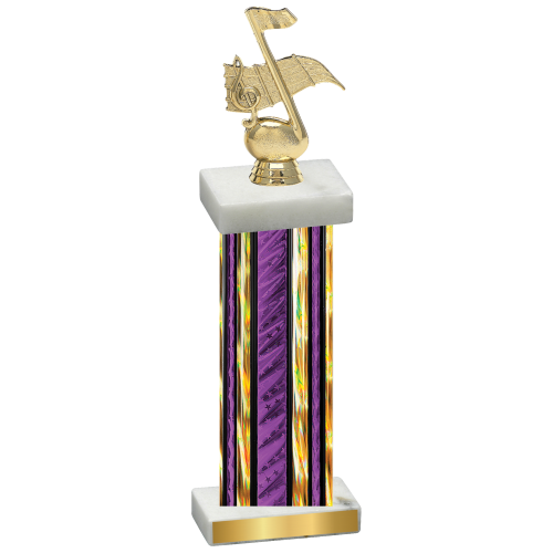 Single Purple Glacier Music Trophy