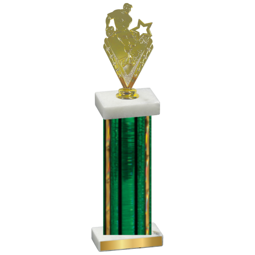 Single Green Glacier Rugby Trophy