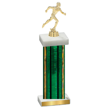 Single Green Glacier Running Trophy