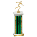 Single Green Glacier Running Trophy