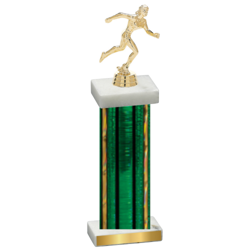 Single Green Glacier Running Trophy