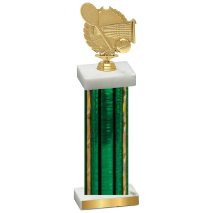 Single Green Glacier Tennis Trophy