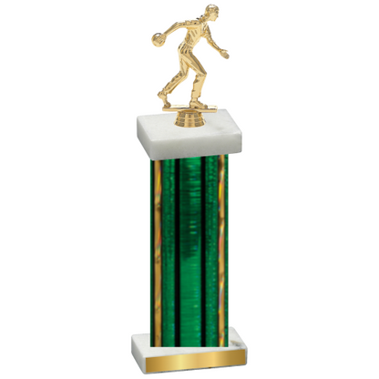 Single Green Glacier Bowling Trophy