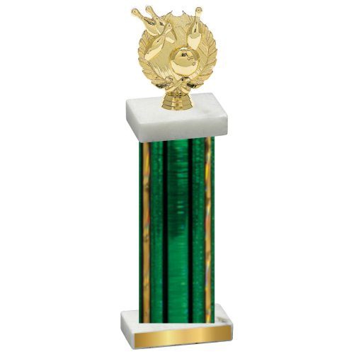 Single Green Glacier Bowling Trophy