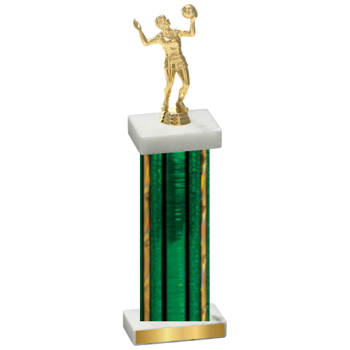 Single Green Glacier Volleyball Trophy