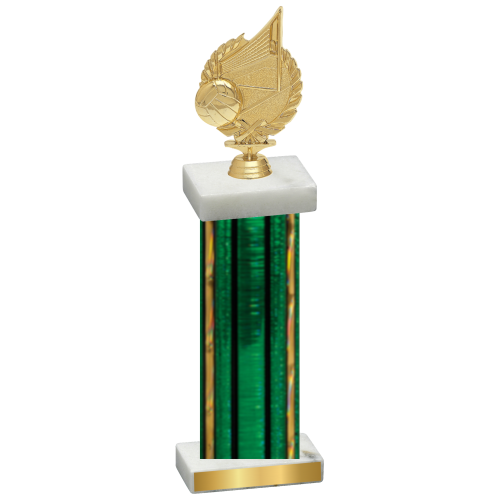 Single Green Glacier Volleyball Trophy