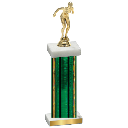 Single Green Glacier Tennis Trophy