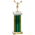 Single Green Glacier Cheerleading Trophy
