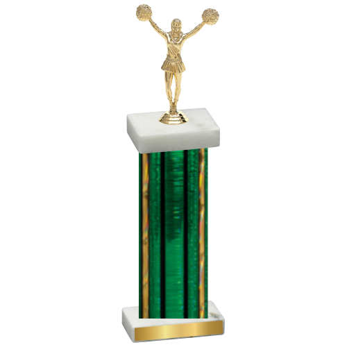 Single Green Glacier Cheerleading Trophy