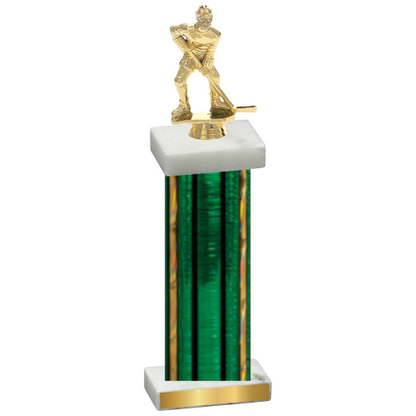 Single Green Glacier Hockey Trophy