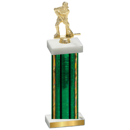 Single Green Glacier Hockey Trophy