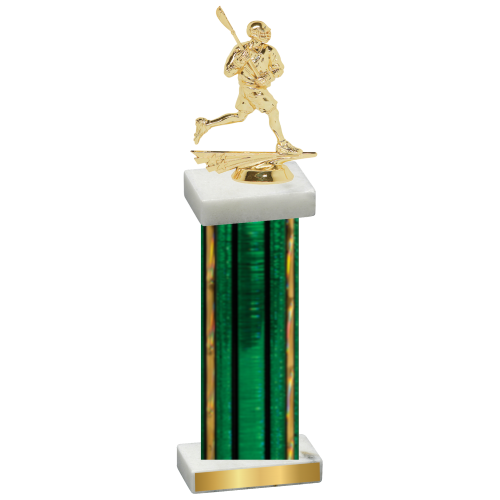 Single Green Glacier Lacrosse Trophy