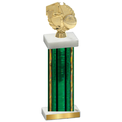 Single Green Glacier Basketball Trophy