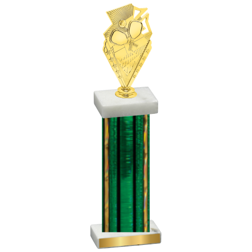 Single Green Glacier Pickleball Trophy