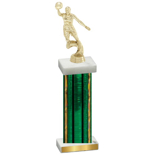 Single Green Glacier Basketball Trophy