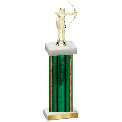 Single Green Glacier Archery Trophy