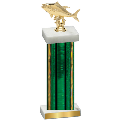 Single Green Glacier Fishing Trophy