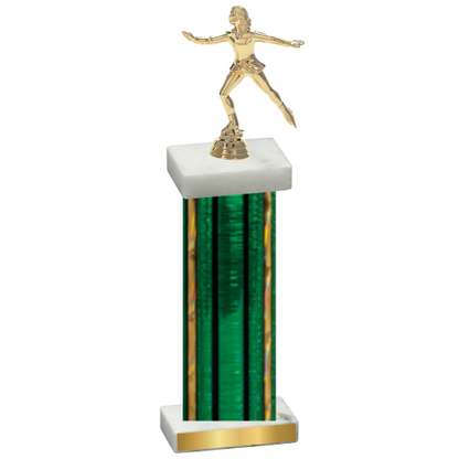 Single Green Glacier Skater Trophy