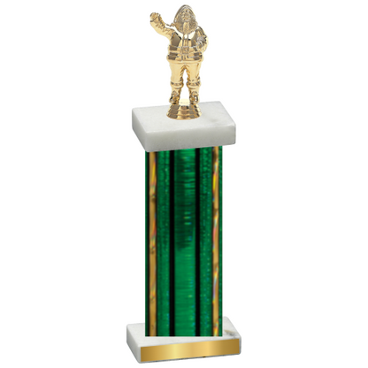 Single Green Glacier Holiday Trophy