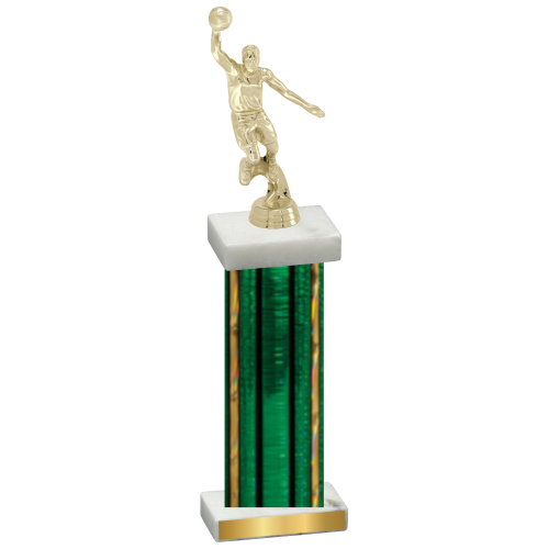 Single Green Glacier Basketball Trophy