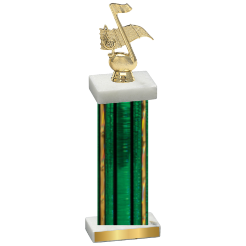 Single Green Glacier Music Trophy