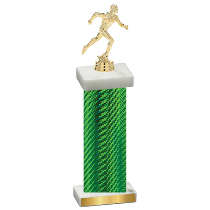 Single Green Carbon Fiber Running Trophy