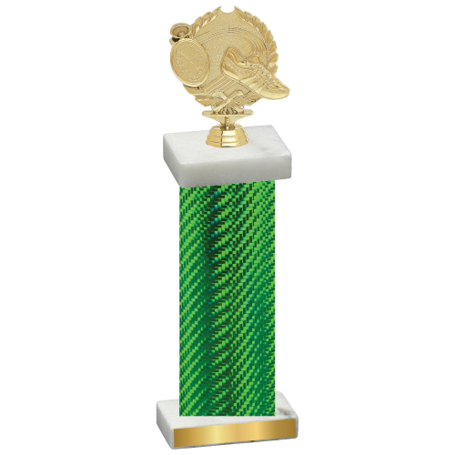 Single Green Carbon Fiber Running Trophy