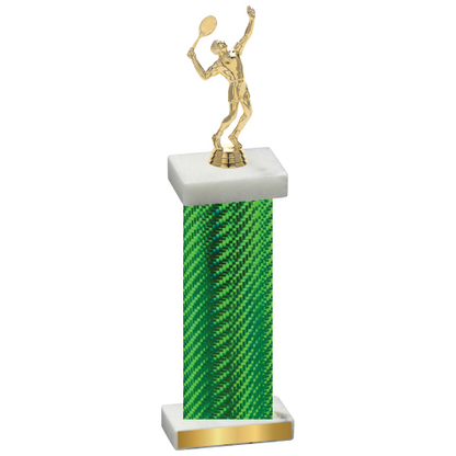 Single Green Carbon Fiber Tennis Trophy