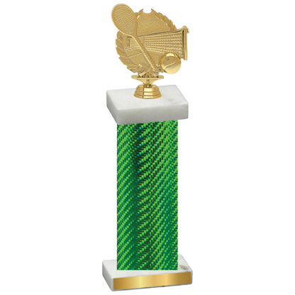 Single Green Carbon Fiber Tennis Trophy