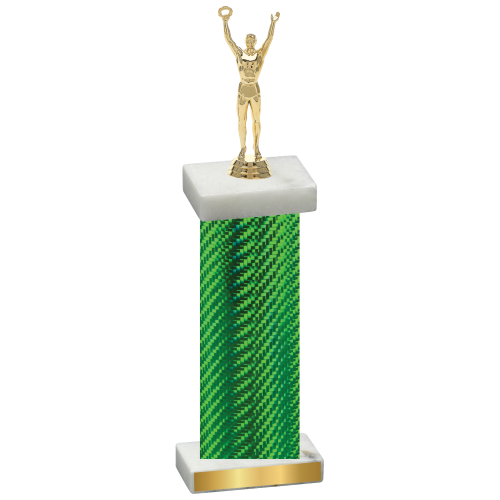 Single Green Carbon Fiber Victory Trophy