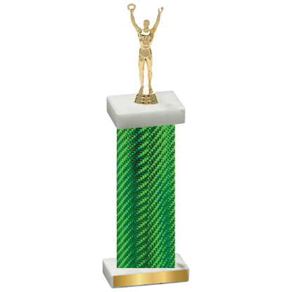 Single Green Carbon Fiber Victory Trophy