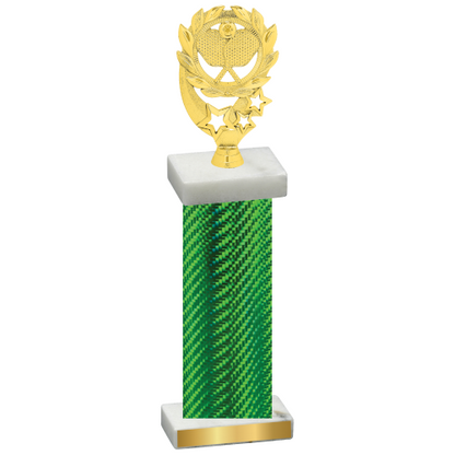 Single Green Carbon Fiber Pickleball Trophy