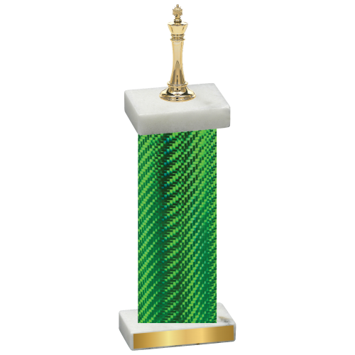 Single Green Carbon Fiber Chess Trophy