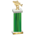 Single Green Carbon Fiber Fishing Trophy