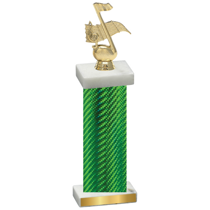 Single Green Carbon Fiber Music Trophy