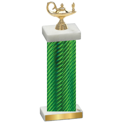 Single Green Carbon Fiber Academics Trophy