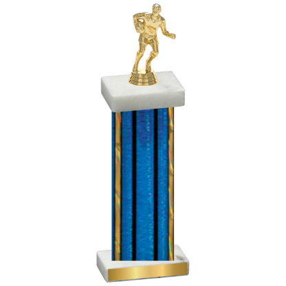 Single Blue Glacier Rugby Trophy