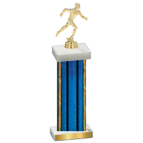 Single Blue Glacier Running Trophy