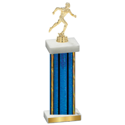 Single Blue Glacier Running Trophy