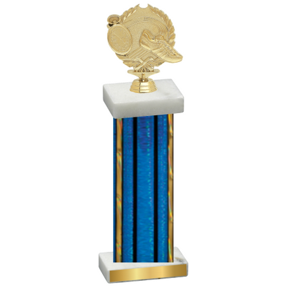 Single Blue Glacier Running Trophy