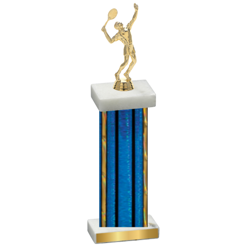 Single Blue Glacier Tennis Trophy