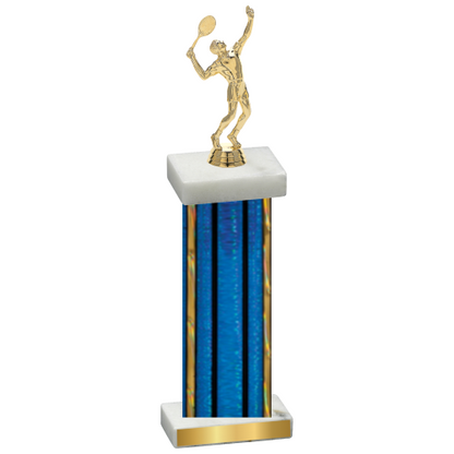 Single Blue Glacier Tennis Trophy