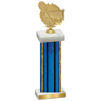 Single Blue Glacier Tennis Trophy