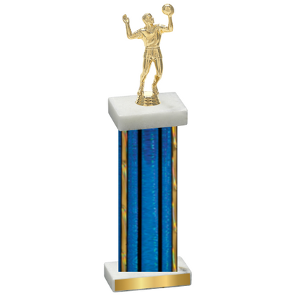 Single Blue Glacier Volleyball Trophy